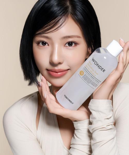 Тонирующая вода Tonymoly Wonder Rice Smooth Toner 500 мл FREE