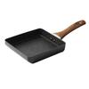 Tamagoyaki Pan Prevent Stick Mini Japanese Omelette Pan Breakfast Flat Pan for Kitchen Accessories Black 15x18cm