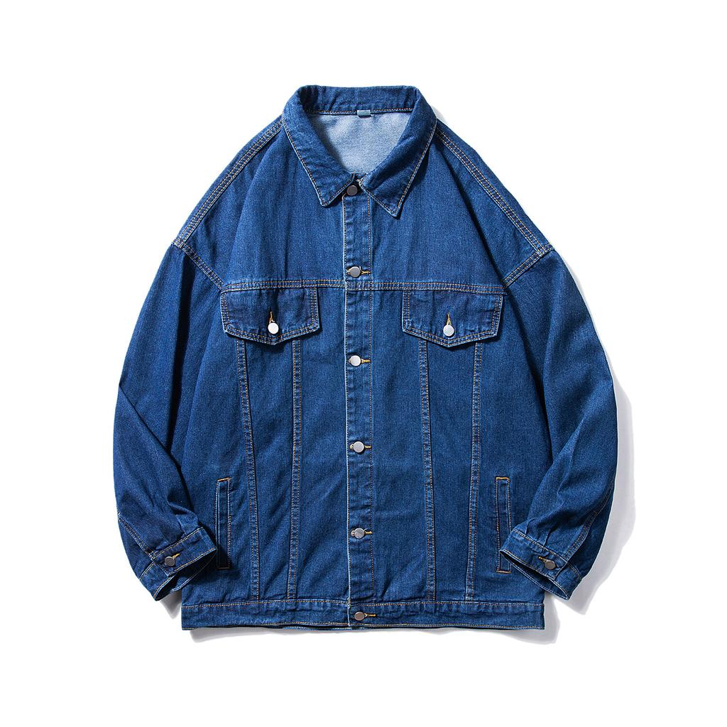 Autumn Men Jean Coats Man Black Blue Jackets Men Denim Jacket Autumn Cowboy Coats Winter Male Oversize Motorcycle Outwear