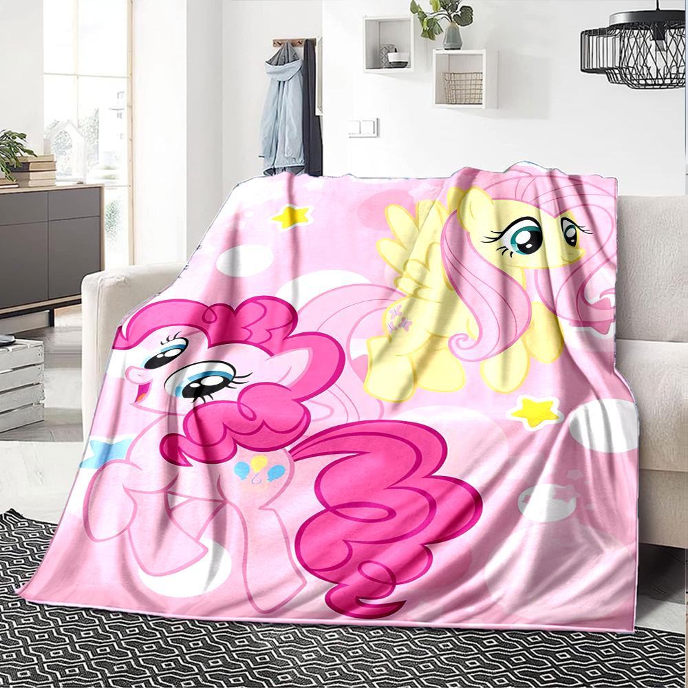 1pc My Little Pony4 Blanket, Gift, for Men and Women, Soft Blanket, Good for Sofa Bed Couch Travel, Lightweight Flannel Blanket
