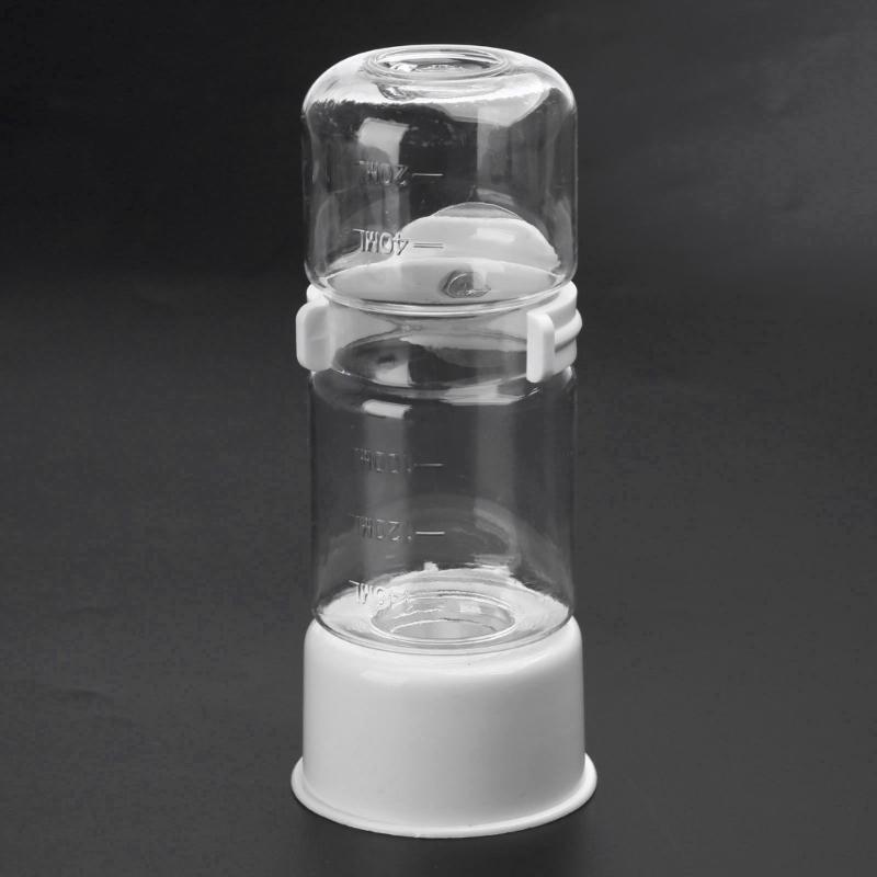Water Bottle Drinker Clear Food Dispenser Container Set Mount In Cage