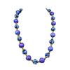 Medieval Vintage Retro Purple Frog Skin Glazed, Murano Purple Versatile New Chinese Necklace Earrings