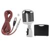 Retro Dynamic Vocal Classic Cardioid Microphone with XLR Female to Adjustable Microphone for Stage and Live Performances Microphone, 6.35mm Cable,