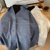 Fake Two-piece Brushed Shirt for Women 2025 New Korean Style Autumn Winter Loose Layered Shirt Trend