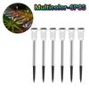 6PCS Solar Outdoor Lamp RGB Night Lights IP65 Waterproof Stainless Steel Long Battery Life Garden Yard Walkway Lawn Decor