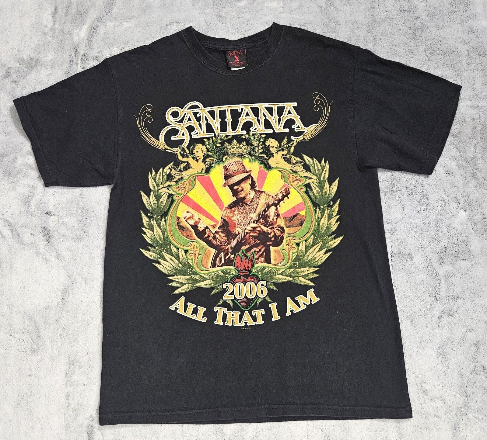 Carlos Santana Concert All That I Am Tour T-Shirt 2006 Size Medium XXL