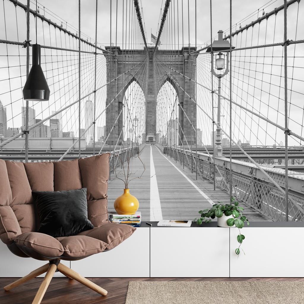 Photomural Brooklyn Bridge Smooth Vinyl 90x60