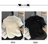 Women's Slim Fit Knitted T-Shirt with Turn-Down Collar – 2025 Summer Fashion
