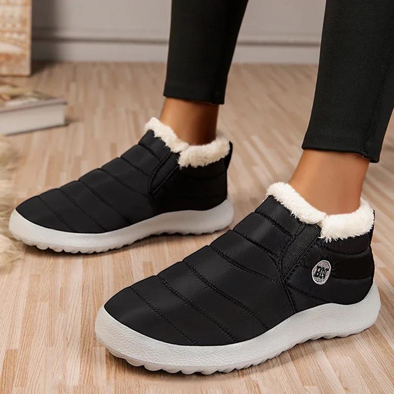 Fashion Snow Boots Men Plus Size Shoes Man Fashion Men's Winter Shoes Male Men Shoe Warm Fur Mens Shoes Plush Footwear Fur Boots
