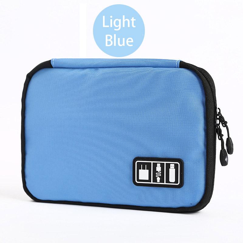 Travel Storage Bags Shockproof Flash Drive USB Cable Earphone Organizer Digital Gadget Holder Cell phone Mobile USB Charger Case