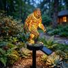 Garden Sasquatch Statue Dragon Solar Light, Outdoor Lamp, Fantasy Medieval Gothic Sculpture Creature Sculpture, Pathway Light for Yard Lawn