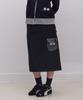Ebeulisi Dot Pocket Sweat Skirt (Black)