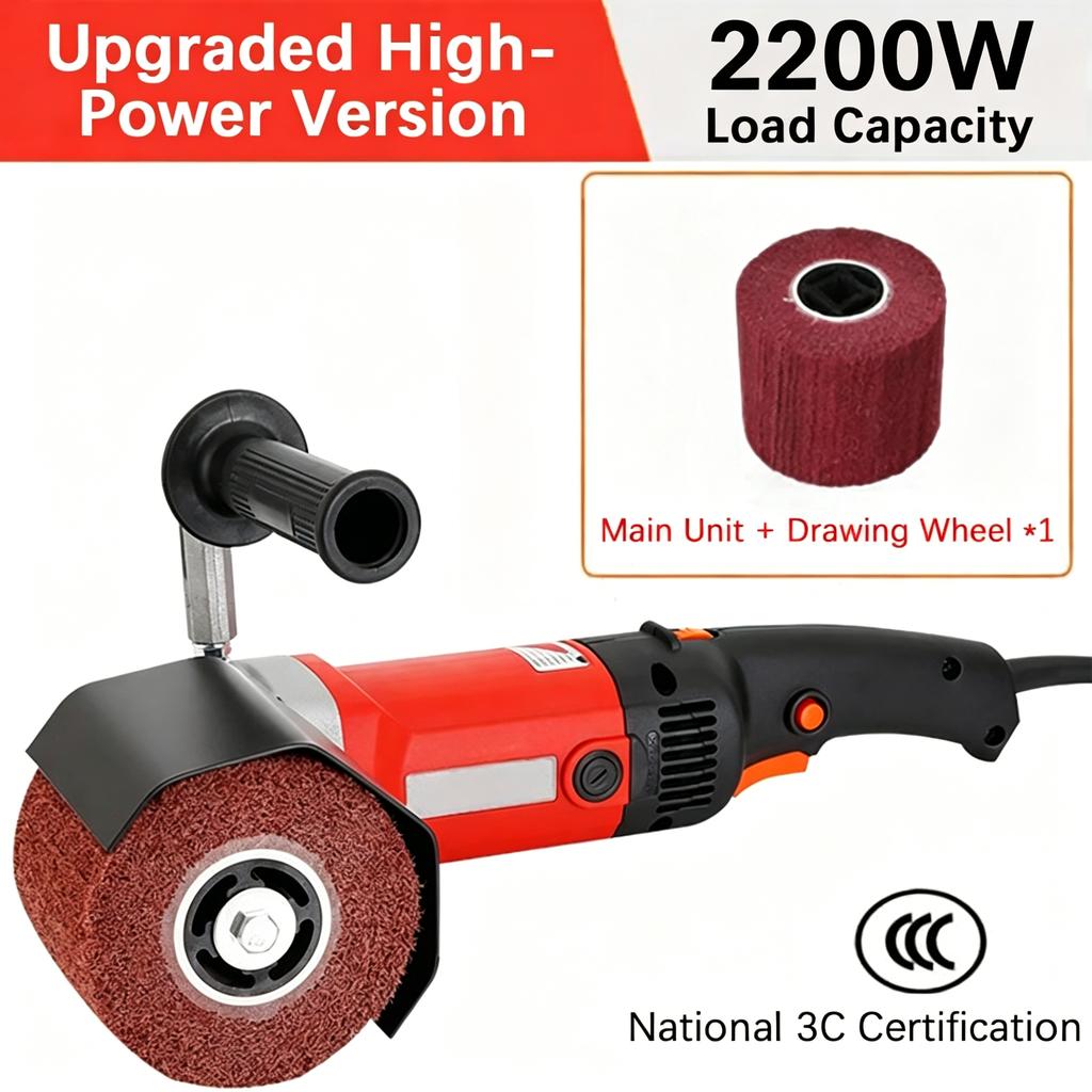 2200W-3200W Electric Burnishing Polishing Machine 220V Variable Speed Surface Conditioning Tool for Wood & Steel