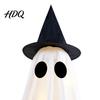 Decorazione Fantasma di Halloween da Esterno Luminosa con Cappello da Strega/Decorazione Fiocco Decorazione Spettrale da Appoggio