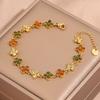 Popular bracelet, titanium steel does not fade, love zircon bracelet, high-end female light luxury niche bracelet, bracelet.