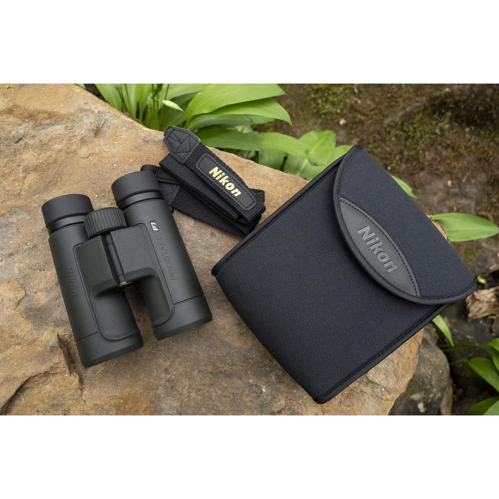 Nikon PROSTAFF P7 10x30 Fernglas 10-fache Vergrößerung Kompakt für Vogelbeobachtung, Konzerte, Sport, Reisen - Anthrazitgrau