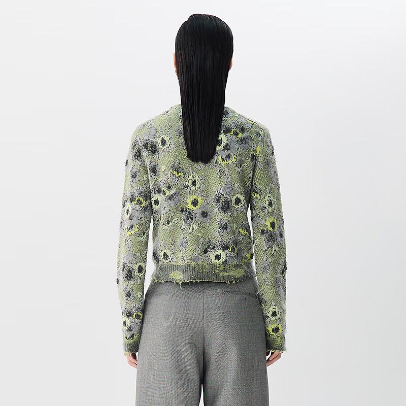 JNBY 2025 Spring V-Neck Cotton Knit Sweater