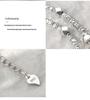High-End S925 Sterling Silver Bamboo Joint Pendant Bracelet