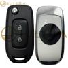 For Renault 4A Chip 433MHZ PCF7961M Megane3 Logan2 Kadjar Captur Symbol Dacia Duster Smart Flip Car Key 2 3 Buttons CWTWB1G767