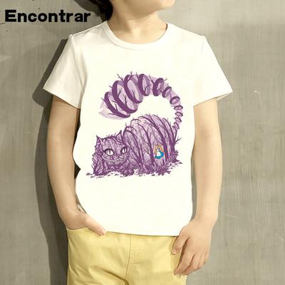 Cheshire Cat II Kids Girls Children T-Shirt