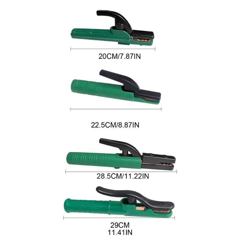 Heavy Duty Copper Welding Clamp 300/500/800/1000A Welding Electrode Holder, Non-Slip Handle for Safe Welding