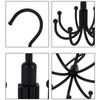 1Pc Multi Purpose Hanger 360 Rotatable Metal Clothes 8 Claw Hooks Closet Wardrobe Organizer Multifunctional Hook Belt