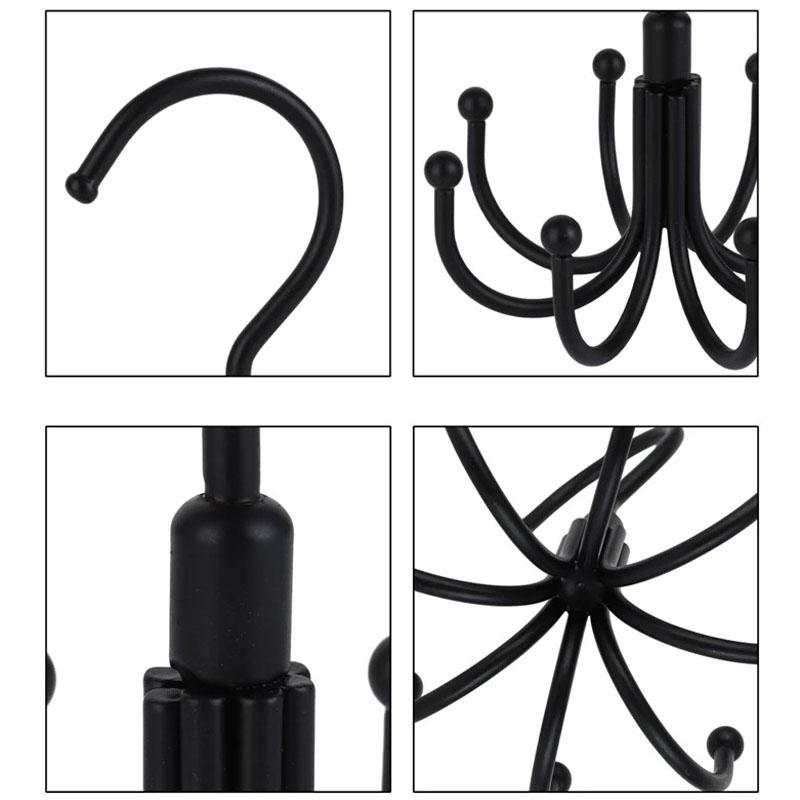 1Pc Multi Purpose Hanger 360 Rotatable Metal Clothes 8 Claw Hooks Closet Wardrobe Organizer Multifunctional Hook Belt