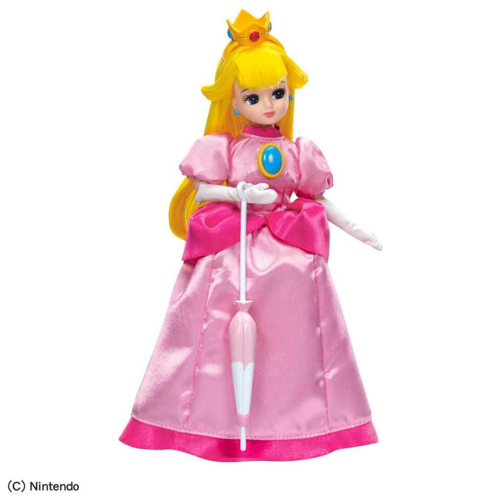 Takara Tomy Licca-chan Doll Super Mario Licca-chan Princess Peach Style Dress-up Pretend Play Toy (Ages 3 and up)