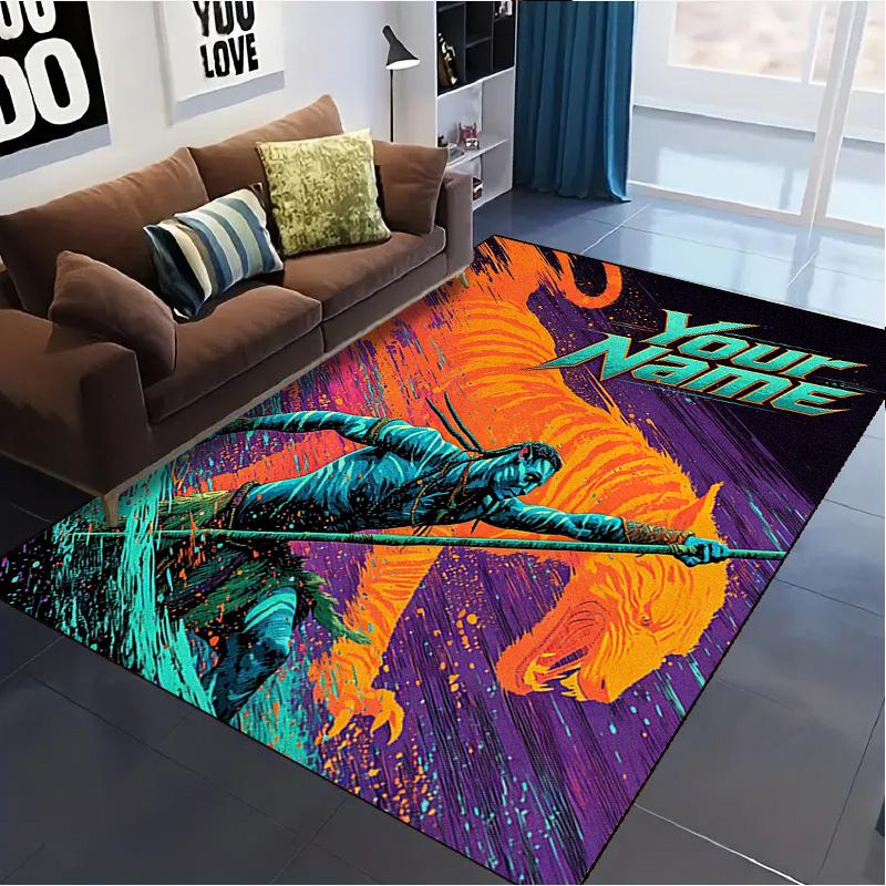 Name Custom Avatar Carpet Rug for Living Room Bedroom Home Sofa Decoration,Kids play Non-slip Floor Mat