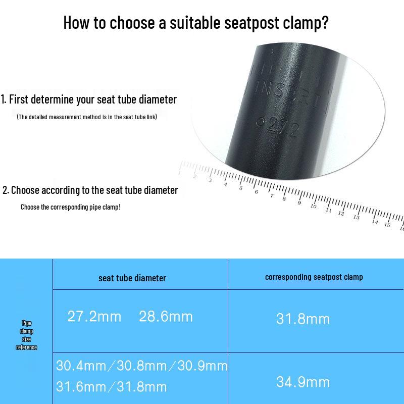 Colier din Aliaj de Aluminiu cu Eliberare Rapidă pentru Tija de Șa Bicicletă, 31.8/34.9mm