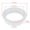 Light Socket Shade Circle Aluminum Threaded Socket Collar for Medium Base E26 Sockets, Retainer Parts for Light Fixture