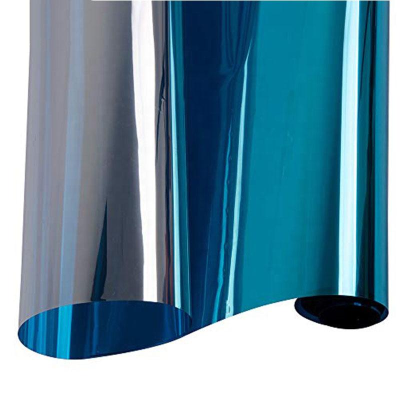 Film de sticlă cu oglindă unidirecțională Film de confidențialitate Film autoadeziv pentru ferestre rezidențiale Controlul căldurii Reducerea orbirii Nuanțarea ferestrelor anti UV