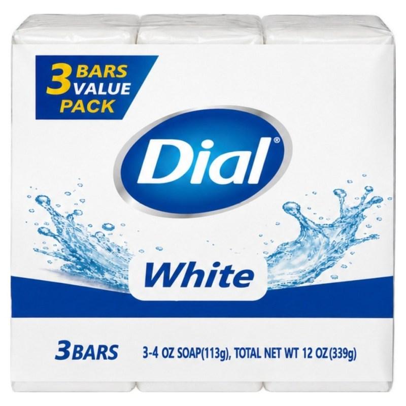 Jabón Blanco Dial, 113g x 3 uds