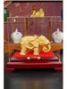Golden Coin Turtle Wealth Ornament - Housewarming, Wedding Gift, Desktop or Living Room Decoration, Longevity Mascot.
