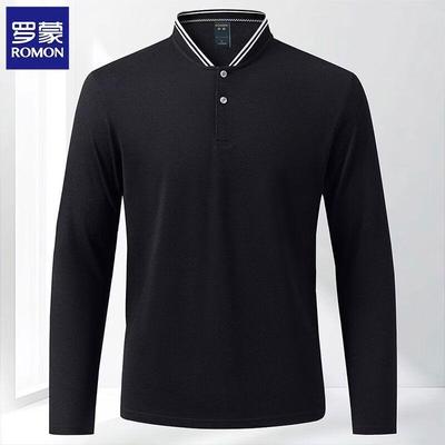 Men's Casual Long-Sleeve Polo Shirt