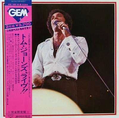 LP Record TOM JONES - Tom Jones Live! GEM1089 LONDON RECORDS 1975 Japan Obi Pop Used