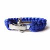 Survival Paracord Bracelet Men Three-Holes Adjustable U-Type Buckle 550 Parachute Rope Outdoor Camping Hiking Emergency