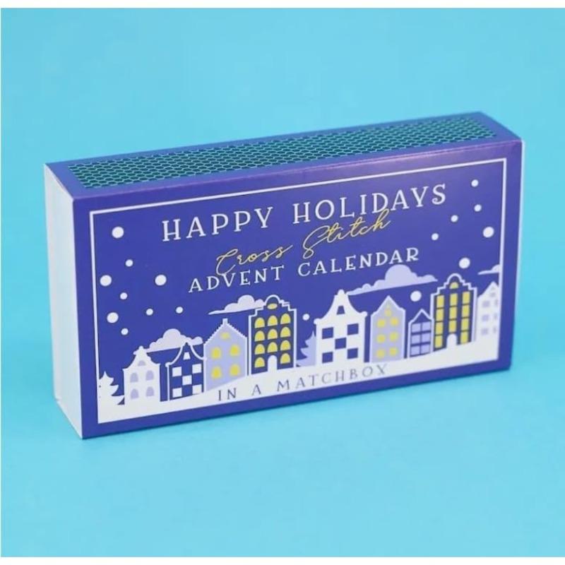 Christmas Cross Stitch Advent Calendar, Christmas Countdown Advent Calendar Embroidery Kit 2024, Gift for Beginners and Craft Lovers