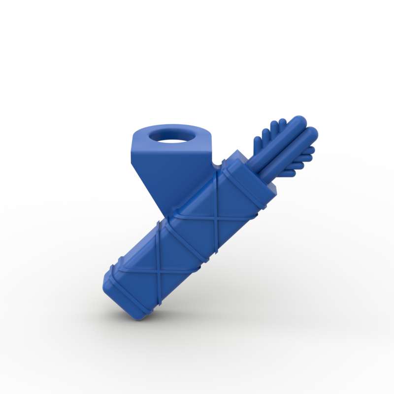 MOC 10PCS 4498 Arrow Quiver With 2 Arrows Building Blocks Part Prop Bow Bricks Assemble Particle Toys Children Birthday Gifts