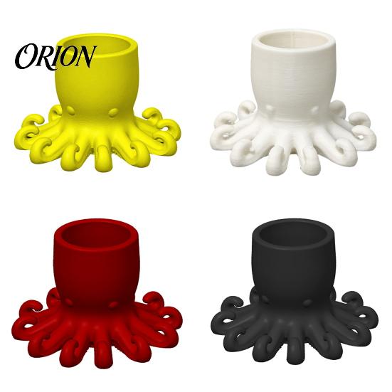 Ocean Style Decor 3D Printed Pen Holder, Octopus Shape Pencil Cup, Cute Paintbrush Holder Animal Desktop Organizer for Home Office Accessory