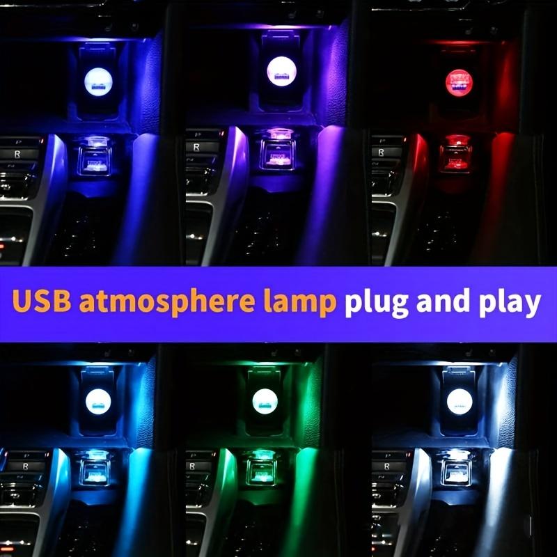 Usb Touch Light Usb Socket Touch To Light Up Seven Color Cycle Gradient Easy To Use Enhance The Atmosphere Inside The Car