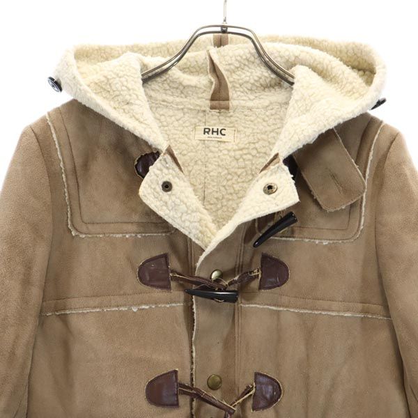Ron Herman Duffel Coat Beige Back Bore Women Used