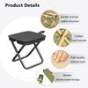 Foldable Backpack Stool Mountaineering And Hiking Portable Stool Outdoor Zipper Pack Folding Chair For Traveling Camping Fishing
