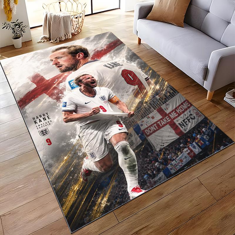 Harry Kane England Captain Football Design Non-slip rug suitable for living room and bedroom sofas sofas