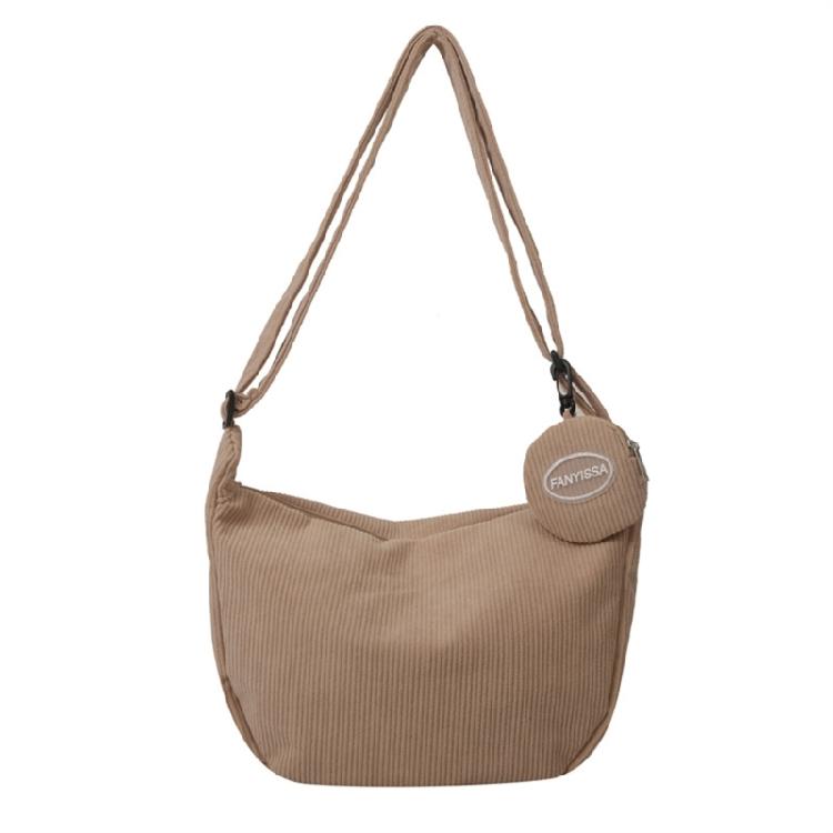 Modern Small Corduroy Crossbody Bag for Women Messenger Bag for Work Travel