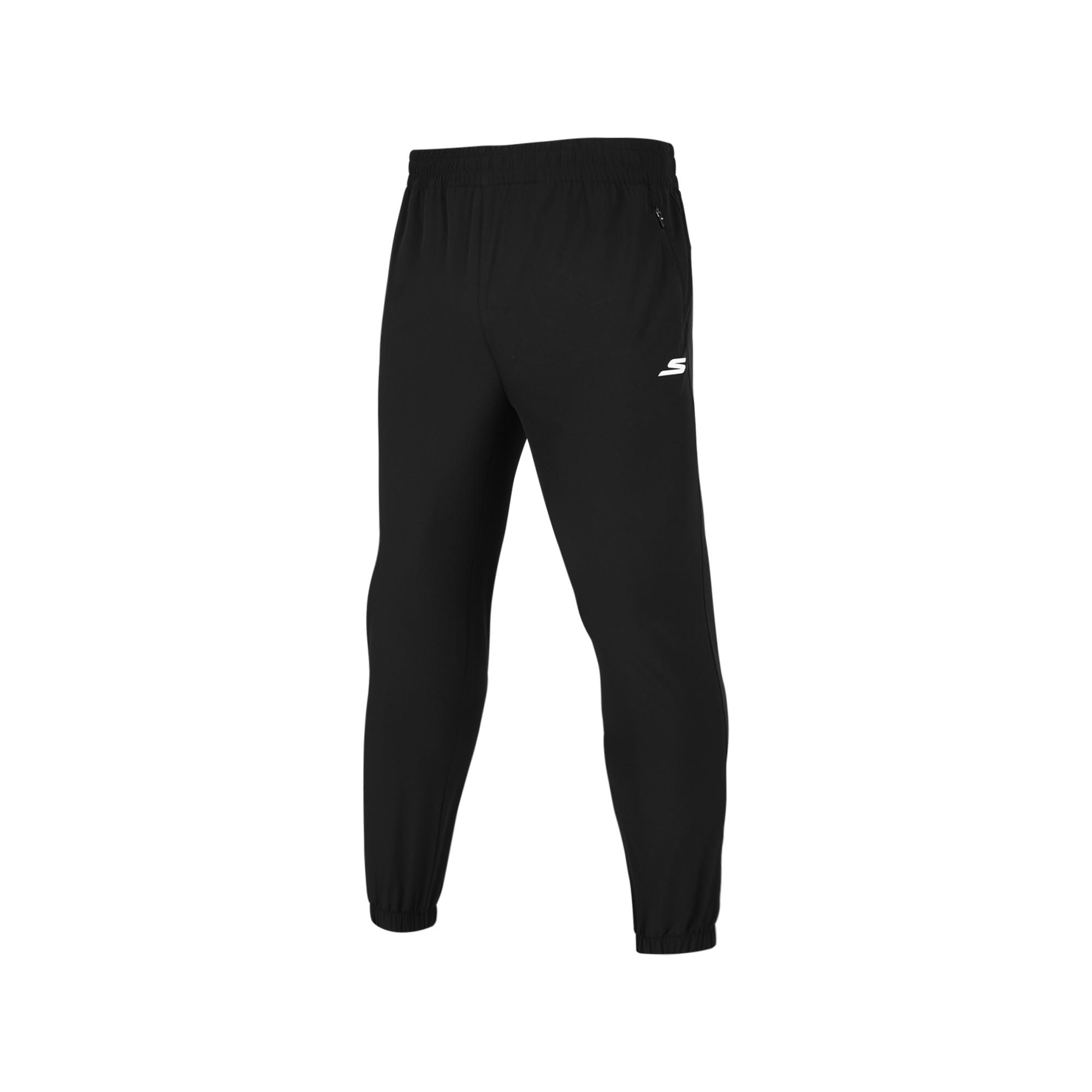 Skechers Sports Lifestyle Series Ice Skin Quick-Dry Pants Solid Color Mid-Rise Breathable Quick-Dry Tapered Knit Sports Pants Men pants P224M106-0018 S