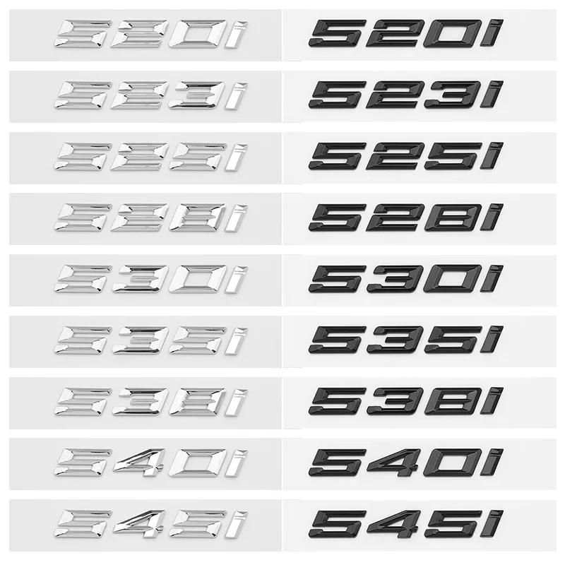 For BMW 5 Series E39 E60 E61 F10 F11 G30 520d 523d 525i 528i 530i 535i 540i Car Styling Trunk Letter Emblem Rear Lid Logo Black RR8