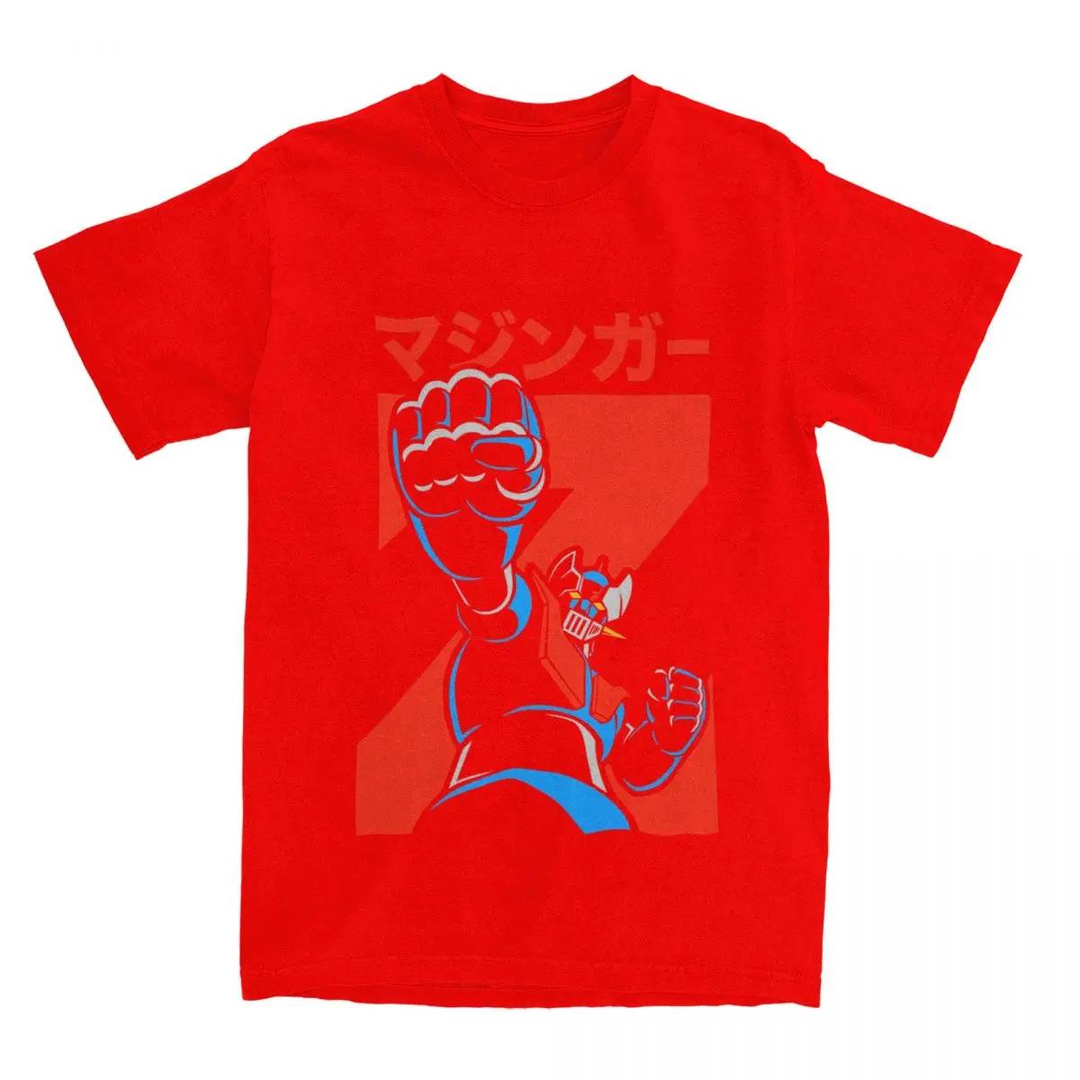 

Summer Mazinger Z Robot Shirt Apparel for Men Women Funny Tranzor Z Tees Short Sleeve Tops XXXXXL червоний