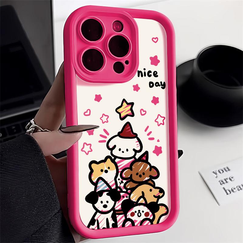 Weihnachts-Handyhülle für iPhone 11 13 12 14 15 16 Pro Max XR XS Samsung A15 A55 A05 Redmi 12 13C OPPO A16 A18 A60 Reno 11 Vivo Y17S Y12 Infinix Note