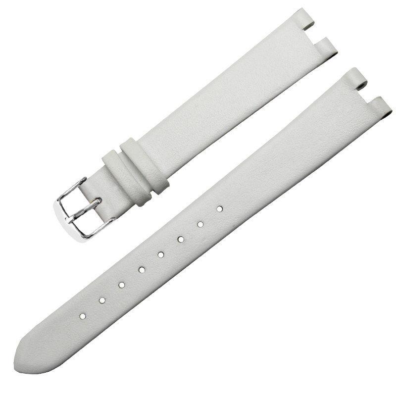 

Ремешок для часов из натуральной кожи с женской совместимой пряжкой на цепочке для часов, вогнутый интерфейс, аксессуар 12 мм, 16 мм, 20 мм 16mm